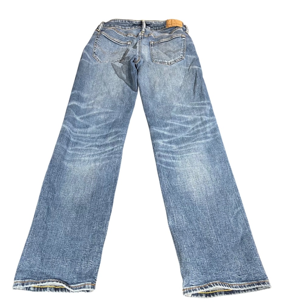 American Eagle Mens 29x34 Blue Jeans AirFlex Straight Leg 07/23 834945048 - Picture 3 of 8
